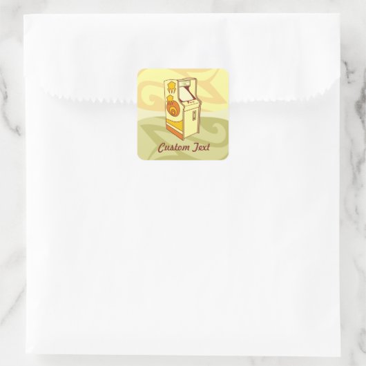 高いアーケードゲームコンソールの正方形のシール スクエアシール (バッグ)