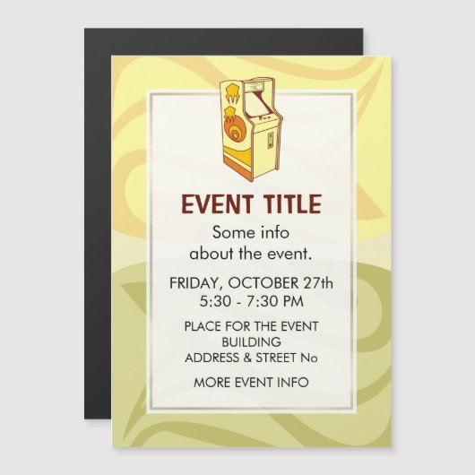 高いアーケードゲームコンソール (正面/裏面)