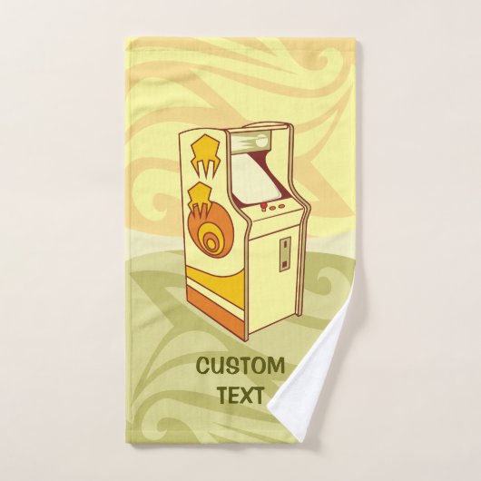 高いアーケードゲームコンソール バスタオルセット (ハンドタオル)