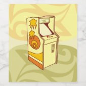 高いアーケードゲームコンソール ワインラベル (シングルラベル)