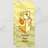 高いアーケードゲームコンソール 招待状 (正面/裏面)