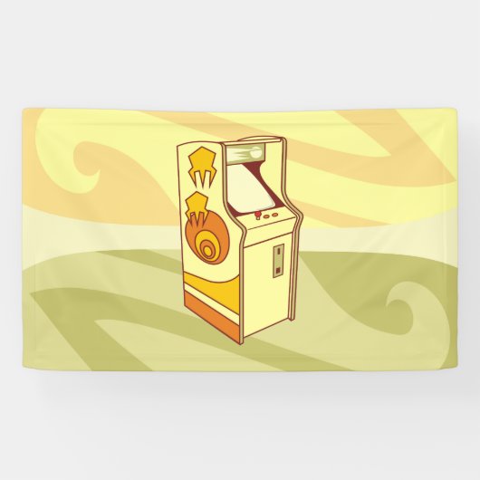 高いアーケードゲームコンソール 横断幕 (横)