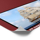 高いイタリアン船アメリゴVespucci ポスター (角)