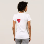 高いウサギのTシャツ Tシャツ (裏面フル)