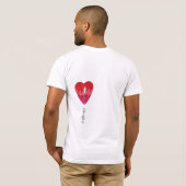 高いウサギのTシャツ Tシャツ (裏面フル)