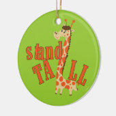 高いキリンの立場 セラミックオーナメント (左)