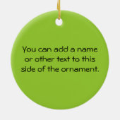 高いキリンの立場 セラミックオーナメント (裏面)