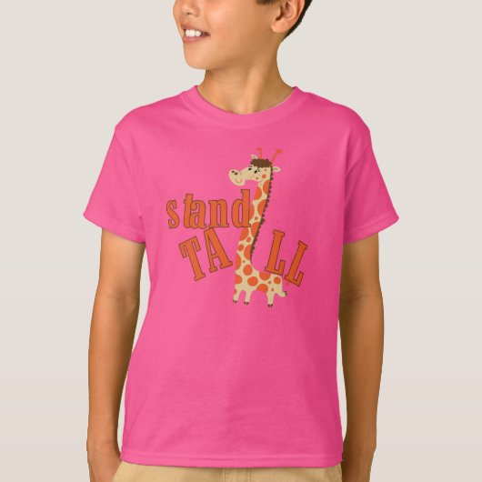 高いキリンの立場 Tシャツ (正面)