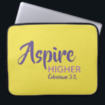 高いクリスチャン感動的イエローを目指す ラップトップスリーブ<br><div class="desc">メッセージ感動的- Aspire Higher -聖なる書物、 経典リファレンス付きコロサイ3:2 "上の事に心を置く"。単にやる気を起こさせるスタイリッシュに表示されたメッセージ。文字は完全にカスタマイズ可能なため、独自のメッセージとお気に入りの聖なる書物、 経典参照でパーソナライズしたり、そこ離れのままパーソナライズできます。平凡素晴らしな人に定住したくない人のための一年中贈り物。</div>