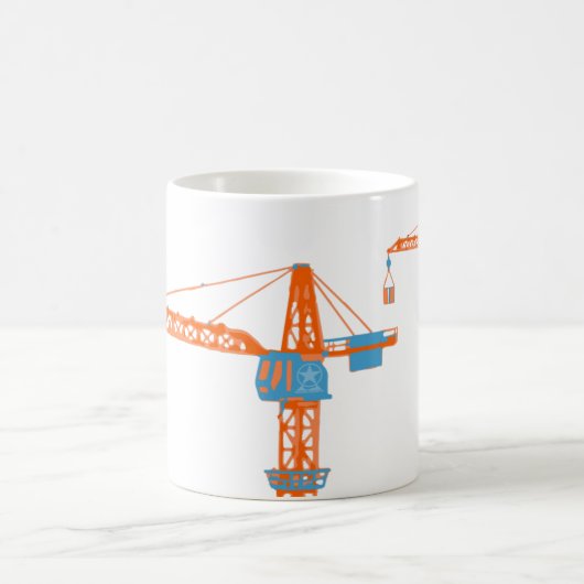 高いクレーンマグからのコーヒー コーヒーマグカップ (中央)