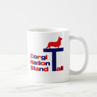 高いコーギーの国家の立場 コーヒーマグカップ