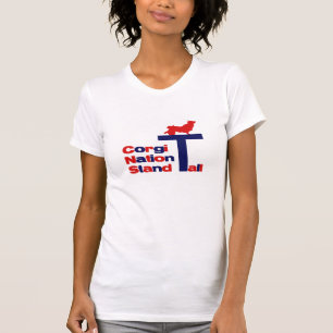 高いコーギーの国家の立場 Tシャツ
