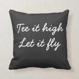 高いゴルフT。スローガンを飛ばす クッション