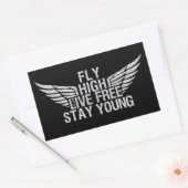 高いステッカーを飛ばす 長方形シール (封筒)