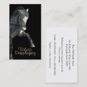 高いステップはgeryの馬場馬術をまだらにします 名刺 (正面/裏面)