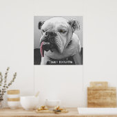 高いス意欲を起こティーリングの不機嫌なブルド ポスター (キッチン)