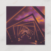 高いトレッスルトレイル橋 スクエア名刺 (正面)