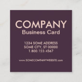 高いトレッスルトレイル橋 スクエア名刺 (裏面)