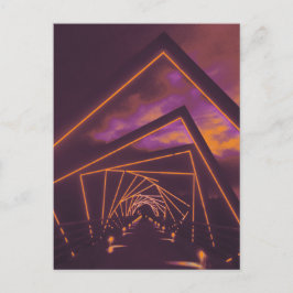 高いトレッスルトレイル橋 ポストカード