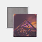 高いトレッスルトレイル橋 マグネット (正面/裏面)