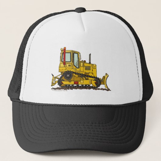 高いドライブブルドーザーの土の引越し業者の建築の帽子 キャップ (正面)
