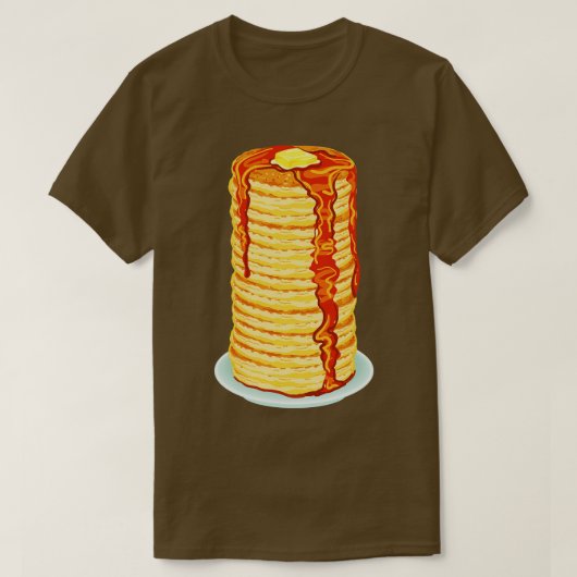 高いパンケーキのスタック Tシャツ (デザイン正面)