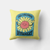 高いファンショニング内向きレトロ花 クッション (裏面)