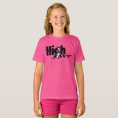 高いフライヤの応援の子供のワイシャツ Tシャツ (正面フル)