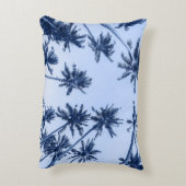 高いヤシの木、青澄んい空。 アクセントクッション (裏面(縦))