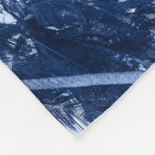 高いヤシの木、青澄んい空。 フリースブランケット (角)