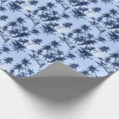 高いヤシの木、青澄んい空。 ラッピングペーパー (角)