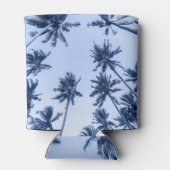 高いヤシの木、青澄んい空。 缶クーラー (裏面)