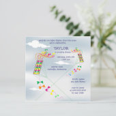 高い上がり – kites誕生日招待状- 5 招待状 (スタンド正面)