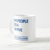 高い五を要する者がある コーヒーマグカップ (正面左)