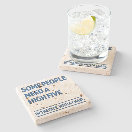 高い五を要する者がある ストーンコースター (横)