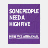 高い五を要する者がある フリースブランケット (正面)