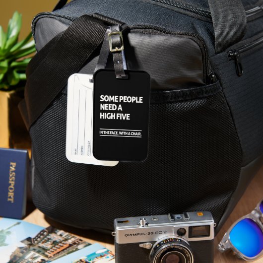 高い五を要する者がある ラゲッジタグ (正面&裏面)