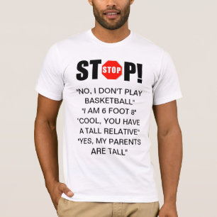 高い人はTシャツに答えます Tシャツ