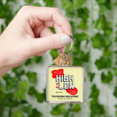 高い低い食料品店，シカゴと郊外， IL キーホルダー (手)