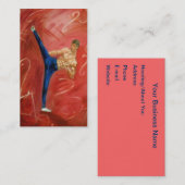 「高い側面の蹴り」の名刺 名刺 (正面/裏面)