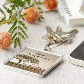 高い国の家族会の記念品 キーホルダー (側面)