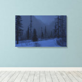 高い国（冬/夜） キャンバスプリント (インサイチュ (ウッドフロア))