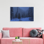 高い国（冬/夜） キャンバスプリント (インサイチュ (リビング))