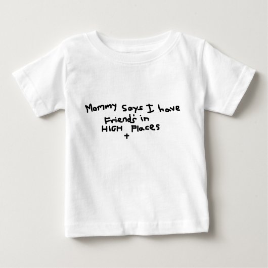 高い場所のワイシャツ ベビーTシャツ (正面)