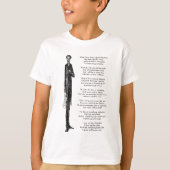 高い大統領エイブラハム・リンカーンかわいいヴィンテージ韻 Tシャツ (正面)