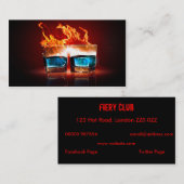 高い定義は火のように激しく飲みます 名刺 (正面/裏面)