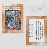 高い尼僧の占いカード 名刺 (正面/裏面)