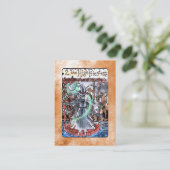 高い尼僧の占いカード 名刺 (スタンド正面)