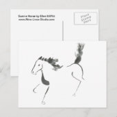 高い尾馬のSumi-e年 シーズンポストカード (正面/裏面)