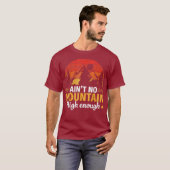 高い山なんてないわ 笑えるハイキング Tシャツ (正面フル)